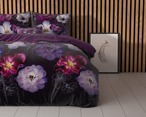 Voodipesukomplekt Magic Flower 200x220cm, lilla, puuvillasegu hind ja info | Voodipesu | kaup24.ee