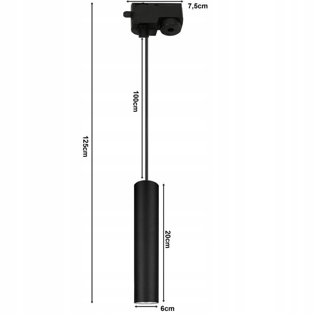 Rippvalgusti Ledlux, must hind ja info | Rippvalgustid | kaup24.ee