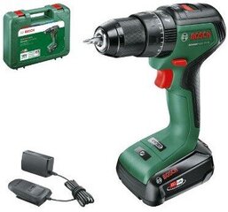 Аккумуляторная ударная дрель Bosch UniversalImpact 18V-60, (1x2.0Ah), 1900 мин-1 цена и информация | Механические инструменты | kaup24.ee