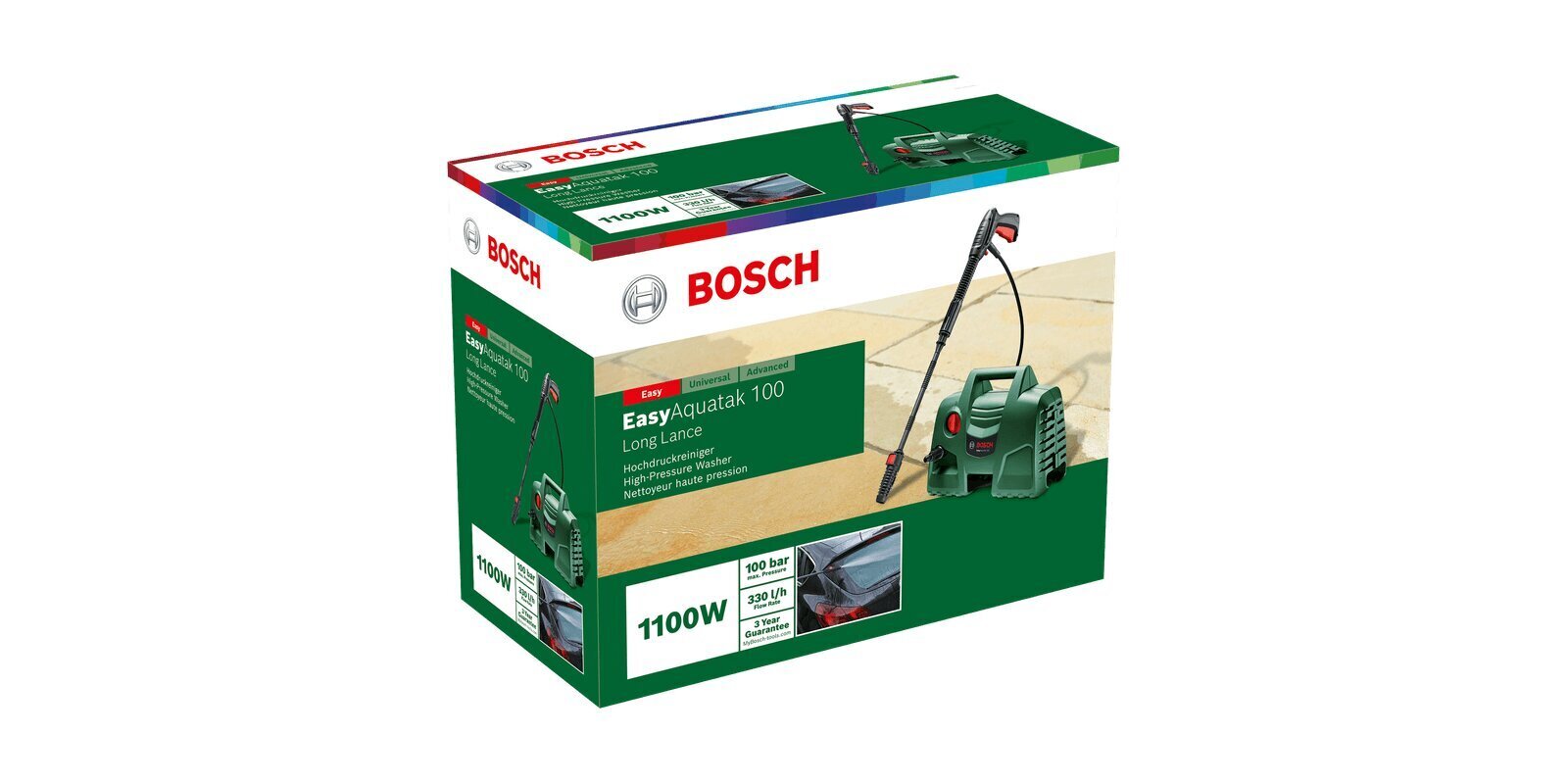 Kõrgsurvepesur Bosch Easy Aquatak 100 06008A7E01 цена и информация | Survepesurid | kaup24.ee