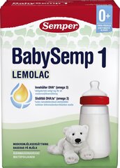 Детская молочная смесь Semper Lemolac 1, 0M, 700 г цена и информация | Начальные детские смеси и смеси специального назначения | kaup24.ee