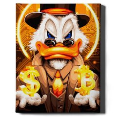 Värvi numbri järgi, Raamis "Bitcoin Mr Duck" Oh Art!, 40x50 cm hind ja info | Maalid numbri järgi | kaup24.ee