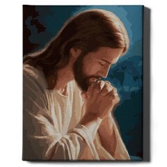 Картина по номерам "Молитва Иисуса" Oh Art! 40x50 см цена и информация | Живопись по номерам | kaup24.ee