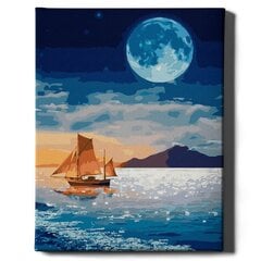 Картина по номерам "Корабль в полнолуние" Oh Art! 40x50 см цена и информация | Живопись по номерам | kaup24.ee
