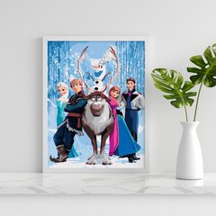Värvi numbri järgi Raamis "Olaf ja sõbrad" Oh Art! 40x50 cm hind ja info | Maalid numbri järgi | kaup24.ee