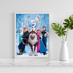 Värvi numbri järgi Raamis "Olaf ja sõbrad" Oh Art! 40x50 cm цена и информация | Живопись по номерам | kaup24.ee