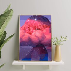 Картина по номерам "Взгляд девушки" Oh Art! 40x50 см цена и информация | Живопись по номерам | kaup24.ee