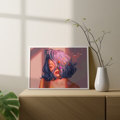 Värvi numbri järgi Raamis "Tüdruku unistus" Oh Art! 40x50 cm hind ja info | Maalid numbri järgi | kaup24.ee