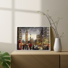 Värvi numbri järgi Raamis "Big Ben" Oh Art! 40x50 cm hind ja info | Maalid numbri järgi | kaup24.ee