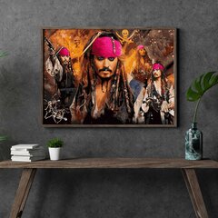 Värvi numbri järgi Raamis "Kapten Jack Sparrow" Oh Art! 40x50 cm цена и информация | Живопись по номерам | kaup24.ee