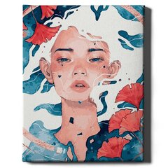 Картина по номерам "Девушка с белыми волосами" Oh Art! 40x50 см цена и информация | Живопись по номерам | kaup24.ee
