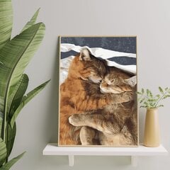 Картина по номерам "Чуткость кошки" Oh Art! 40x50 см цена и информация | Живопись по номерам | kaup24.ee