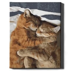Картина по номерам "Чуткость кошки" Oh Art! 40x50 см цена и информация | Живопись по номерам | kaup24.ee