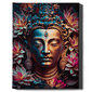 Värvi numbri järgi Raamis "Buddha lilledes" Oh Art! 40x50 cm hind ja info | Maalid numbri järgi | kaup24.ee