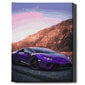 Värvi numbri järgi Raamis "Lilla Lamborghini" Oh Art! 40x50 cm цена и информация | Maalid numbri järgi | kaup24.ee