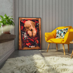 Värvi numbri järgi Raamis "Armas kutsikas" Oh Art! 40x50 cm hind ja info | Maalid numbri järgi | kaup24.ee
