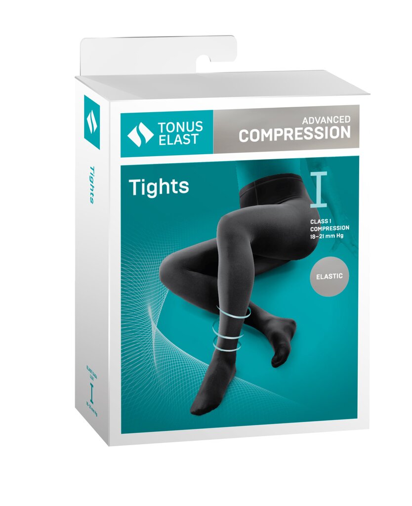 Meditsiinilised elastsed kompressioonsukkpüksid Tonus Elast, Elast 0404 Lux, must, 1 compression class, 2 length hind ja info | Sukkpüksid | kaup24.ee