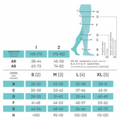 Meditsiinilised elastsed kompressioonsukkpüksid Tonus Elast, Elast 0404 Lux, caramel, 1 compression class, 2 length hind ja info | Sukkpüksid | kaup24.ee