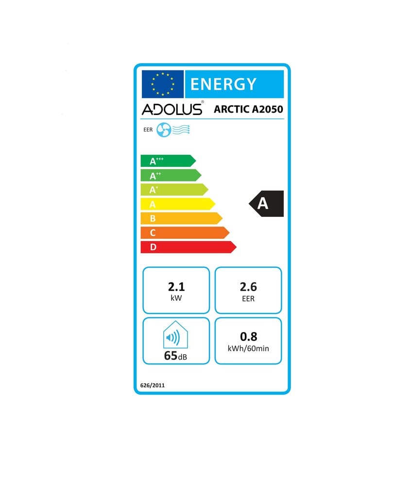 Mobiilne konditsioneer Adulus Arctic A2050 aknatihendiga hind ja info | Õhksoojuspumbad, konditsioneerid | kaup24.ee