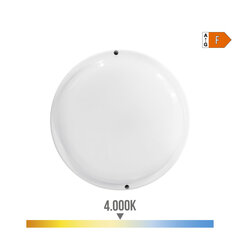 Led Seinavalgusti Edn Ringjas Valge 18 W F 1820 lm (4000 K) hind ja info | Aia- ja õuevalgustid | kaup24.ee