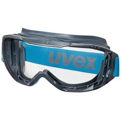 Защитные очки Uvex Megasonic, прозрачные сферические линзы, покрытие Suravision Excellence (против запотевания внутри, против царапин снаружи), антрацит/синий цена и информация | Головные катушки | kaup24.ee