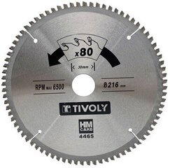Пильный диск Tivoly 160x20x2,5/1,5мм, z40, 3°, (переходник 16мм), для цветных металлов цена и информация | Пилы, циркулярные станки | kaup24.ee