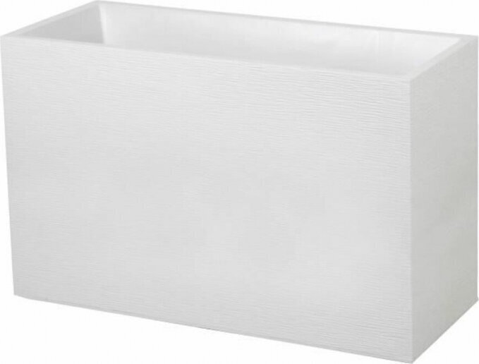 Lillepott Eda Muret Graphit Plastmass 99,5 x 39,5 x 60 cm Valge hind ja info | Dekoratiivsed lillepotid | kaup24.ee