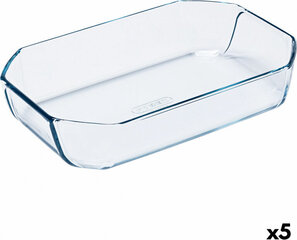 Ahjuvorm Pyrex Inspiration Ristkülikukujuline 30 x 20 x 6,45 cm Läbipaistev Klaas (5 Ühikut) цена и информация | Формы, посуда для выпечки | kaup24.ee