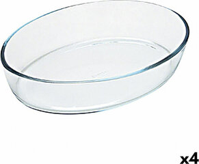 Ahjuvorm Pyrex Classic Ovaalne 40 x 28 x 7 cm Läbipaistev Klaas (4 Ühikut) цена и информация | Формы, посуда для выпечки | kaup24.ee