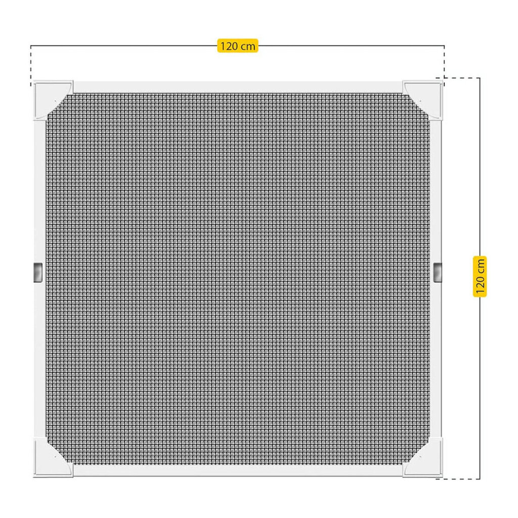 Putukavõrk Schellenberg 117 cm Klaaskiud (100 x 120 cm) цена и информация | Sääsevõrgud, putukavõrgud | kaup24.ee