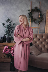 Naiste hommikumantel Little Kaj, roosa цена и информация | Женские халаты | kaup24.ee