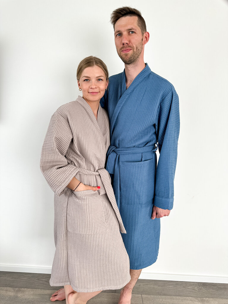 Meeste hommikumantel Little Kaj, sinine hind ja info | Meeste hommikumantlid, pidžaamad | kaup24.ee
