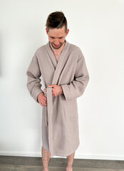 Meeste hommikumantel Little Kaj, pruun цена и информация | Мужские халаты, пижамы | kaup24.ee