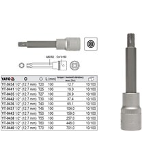 Torx padrun T55 1/2" (0438 )= 04327 H hind ja info | Käsitööriistad | kaup24.ee