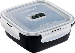 Lõunasöögi karp Luminarc Pure Box Must 1,22 L Klaas (6 Ühikut) hind ja info | Toidu säilitusnõud | kaup24.ee