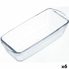 Форма для выпечки Ô Cuisine Прямоугольный 29 x 12 x 8 cm Прозрачный (6 штук) цена и информация | Формы, посуда для выпечки | kaup24.ee