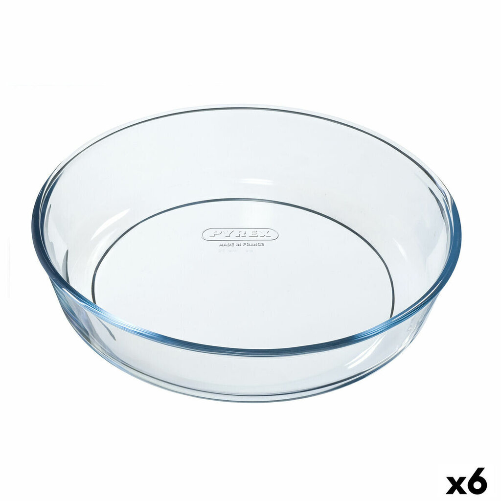 Ahjuvorm Pyrex Classic Ringjas Läbipaistev 26 x 26 x 6 cm (6 Ühikut) hind ja info | Ahjuvormid ja küpsetustarvikud | kaup24.ee