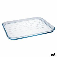 Форма для выпечки Pyrex Classic Простой 33 x 27 x 2 cm Прозрачный Cтекло (6 штук) цена и информация | Формы, посуда для выпечки | kaup24.ee