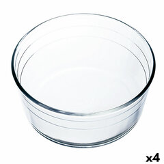 Форма для выпечки Ô Cuisine Суфле Прозрачный 22 x 22 x 10 cm Cтекло (4 штук) цена и информация | Формы, посуда для выпечки | kaup24.ee