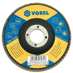 Шлифовальный круг vorel flap p-80 125x22mm 07986 цена и информация | Пилы, циркулярные станки | kaup24.ee