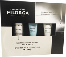 Комплект Filorga Brighten Your Eye Contour: крем для глаз, 15 мл + крем гидра, 15 мл + маска, 15 мл цена и информация | Сыворотки, кремы для век | kaup24.ee