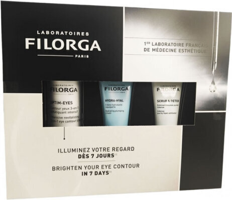 Komplekt Filorga Brighten Your Eye Contour: silmakreem, 15 ml + hüdrakreem, 15 ml + mask, 15 ml hind ja info | Silmakreemid, seerumid | kaup24.ee