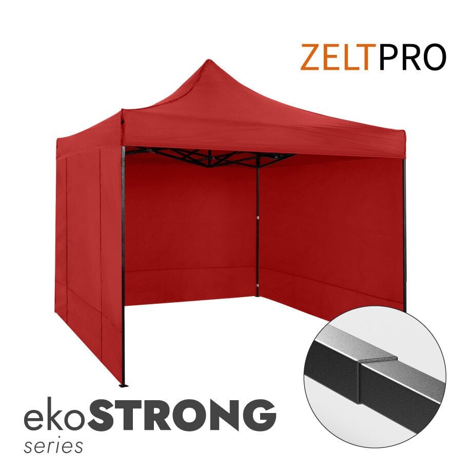 Pop-up telk Zeltpro Ekostron, punane, 3x3 hind ja info | Telgid | kaup24.ee