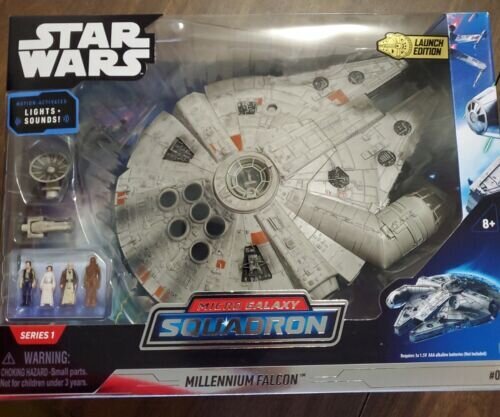 4 figuuriga kosmoselaev Jazwares Star Wars Micro Galaxy Millennium Falcon цена и информация | Poiste mänguasjad | kaup24.ee