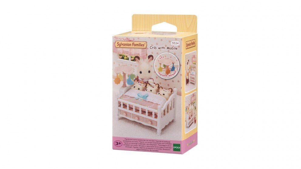 Nuku beebivoodi koos tarvikutega Sylvanian Families hind ja info | Tüdrukute mänguasjad | kaup24.ee