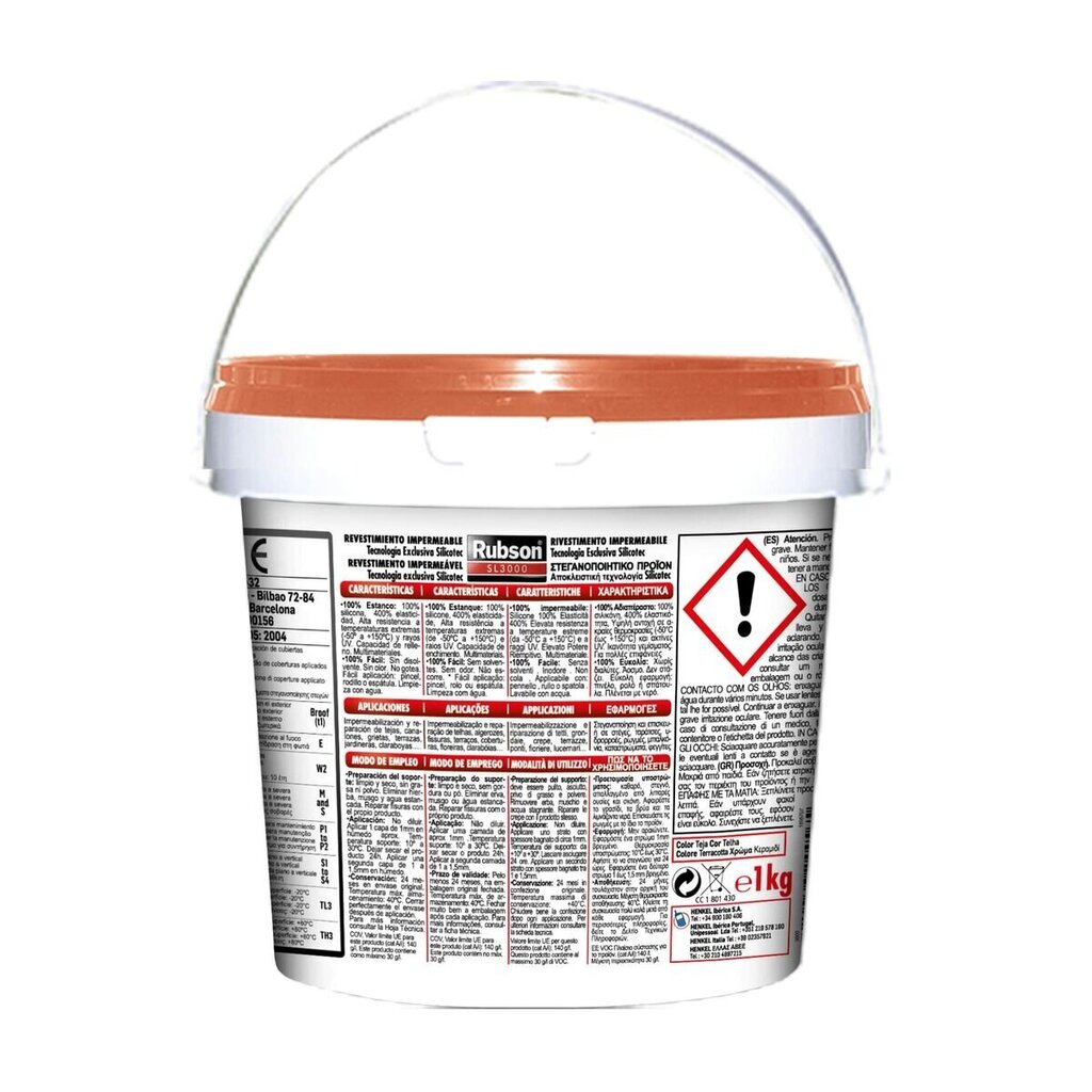 Silikoon Rubson aquablock 1 kg hind ja info | Isolatsiooni- ja tihendus pakkematerjal | kaup24.ee