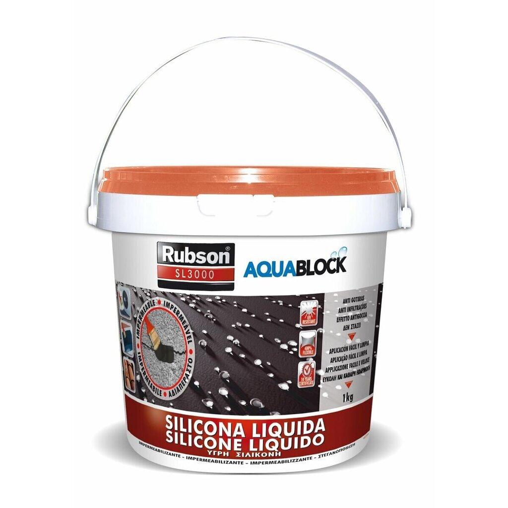 Silikoon Rubson aquablock 1 kg hind ja info | Isolatsiooni- ja tihendus pakkematerjal | kaup24.ee