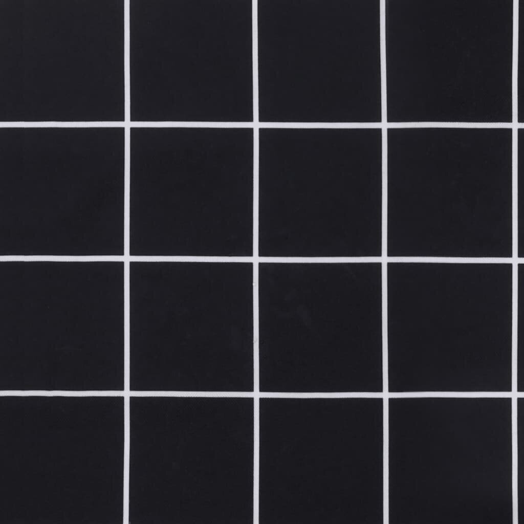 vidaXL euroaluse istmepadi, mustad ruudud, 120 x 80 x 12 cm, kangas цена и информация | Toolipadjad ja -katted | kaup24.ee