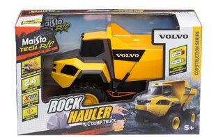 Puldi teel juhitav kallur Maisto Tech Volvo Rock Hauler hind ja info | Poiste mänguasjad | kaup24.ee