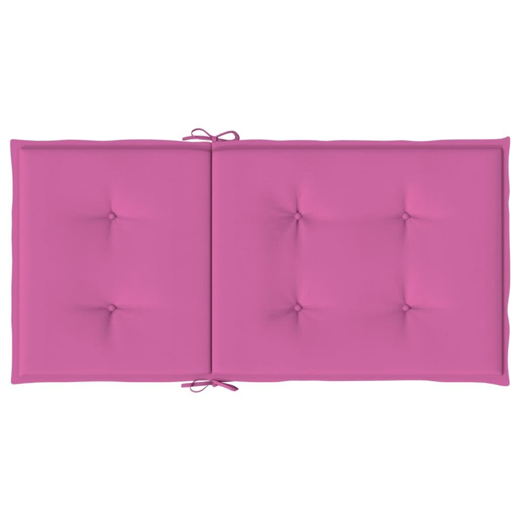 vidaXL madala seljatoega toolipadjad 6 tk, roosa, kangas hind ja info | Toolipadjad ja -katted | kaup24.ee